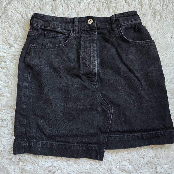 Asos Collusion Black Denim Skirt - Picture 2 of 8